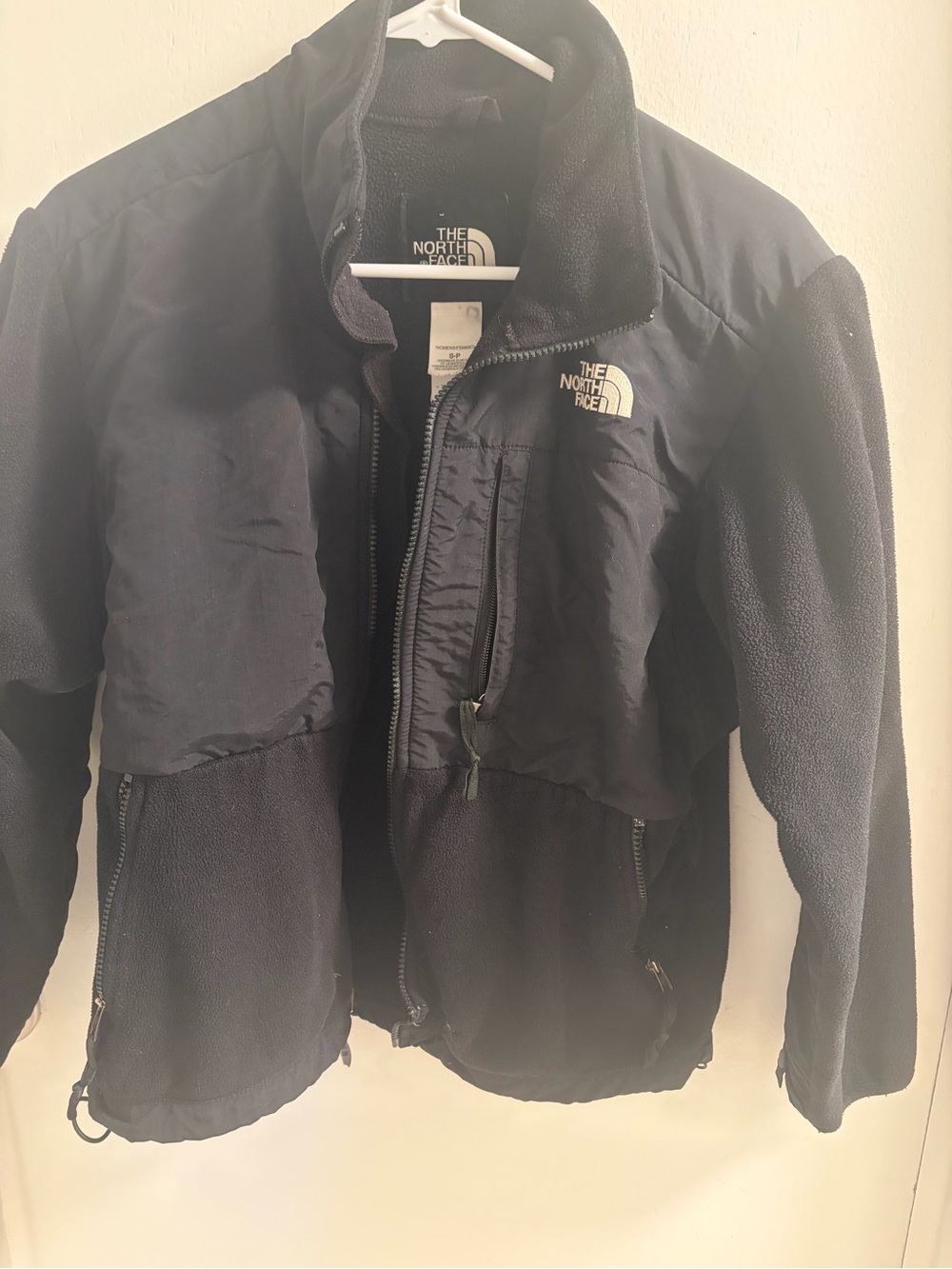 The North Face Navy Black‎ Teddy Fleece Jacket with Nylon Panels